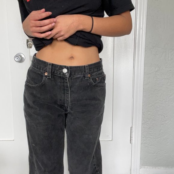 Levi's Vintage Black High Waist Mom Jeans Waist 30 Length 30 - Picture 12 of 15